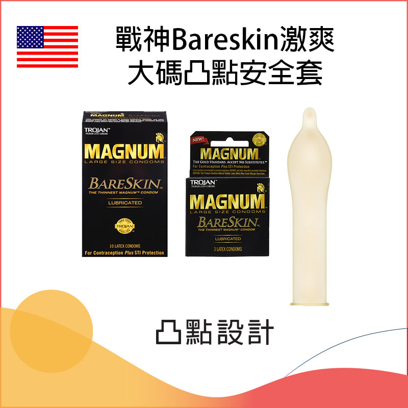 戰神Bareskin激爽大碼凸點安全套