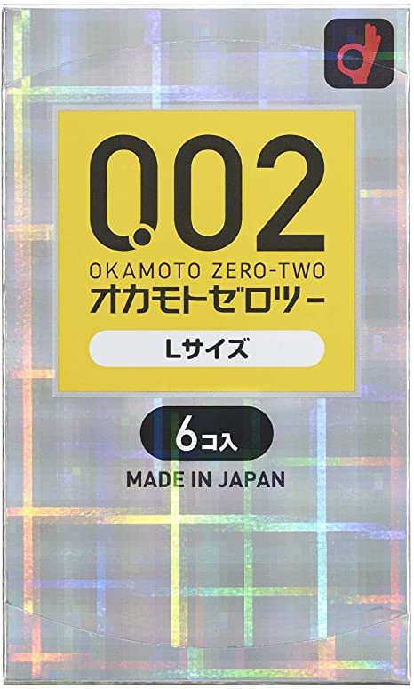 日本岡本0.02mm大碼安全套(L) (38mm)－ 6 / 12片