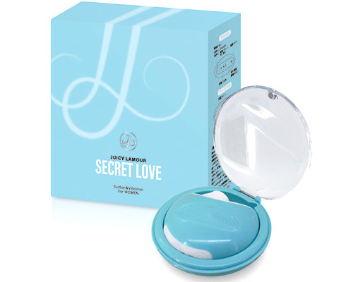 Secret Love 鏡盒陰蒂吸啜器 - 藍/粉色