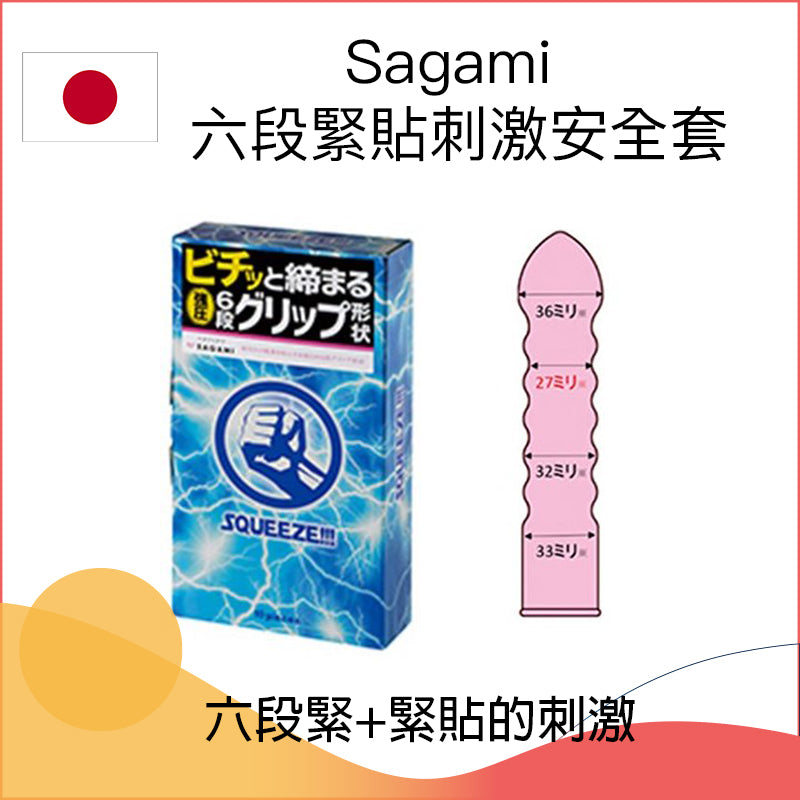 Sagami 六段緊貼刺激安全套 － 5片 / 10片