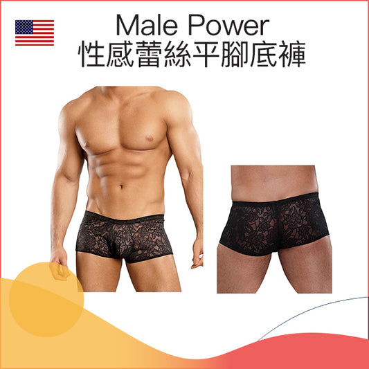 Male Power 性感蕾絲平腳底褲