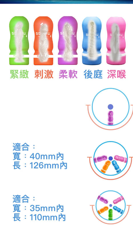 Genmu 男士快感飛機杯