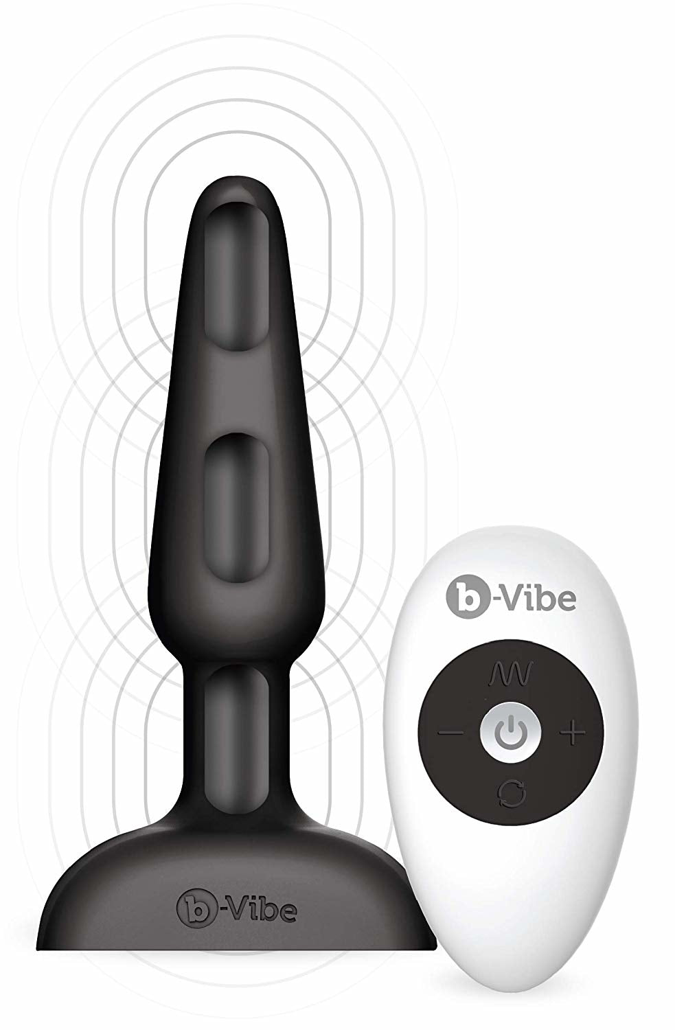 B-Vibe 前列腺刺激震動後庭塞 - 黑色 / 紫色