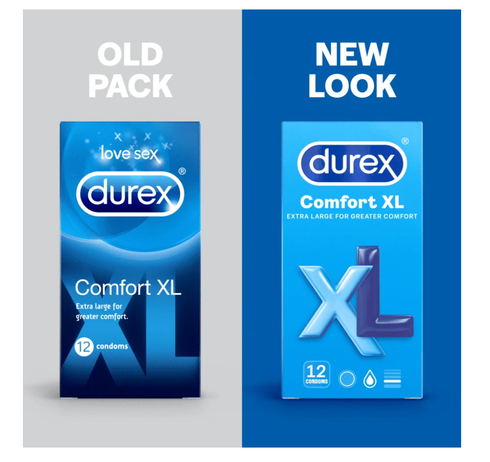 Durex 加倍潤滑大碼安全套 (36mm) - 12片