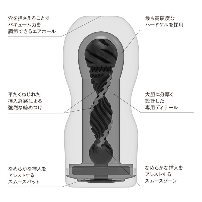 TENGA ORIGINAL VACUUM CUP 真空吸吮感飛機杯 - 極硬 / 極軟