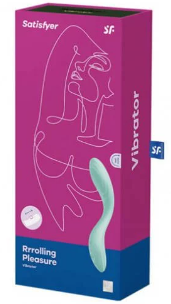 Satisfyer 滾動樂快感震動器 - 粉綠色 / 白色