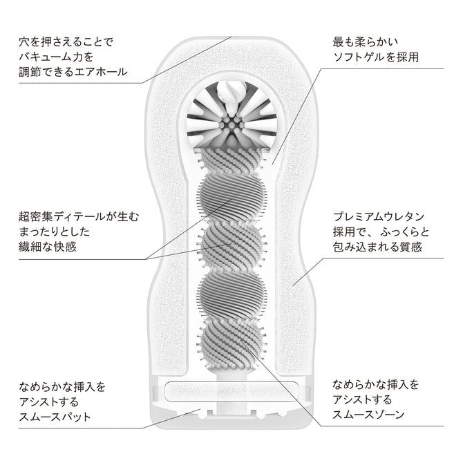 TENGA ORIGINAL VACUUM CUP 真空吸吮感飛機杯 - 極硬 / 極軟