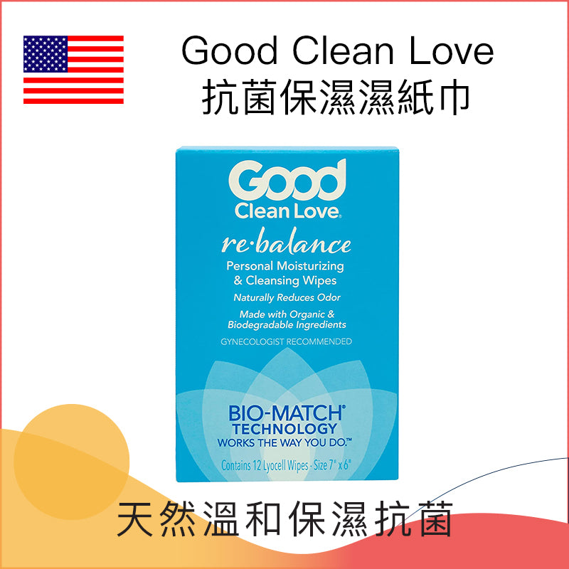 Good Clean Love 抗菌保濕濕紙巾 - 12片裝