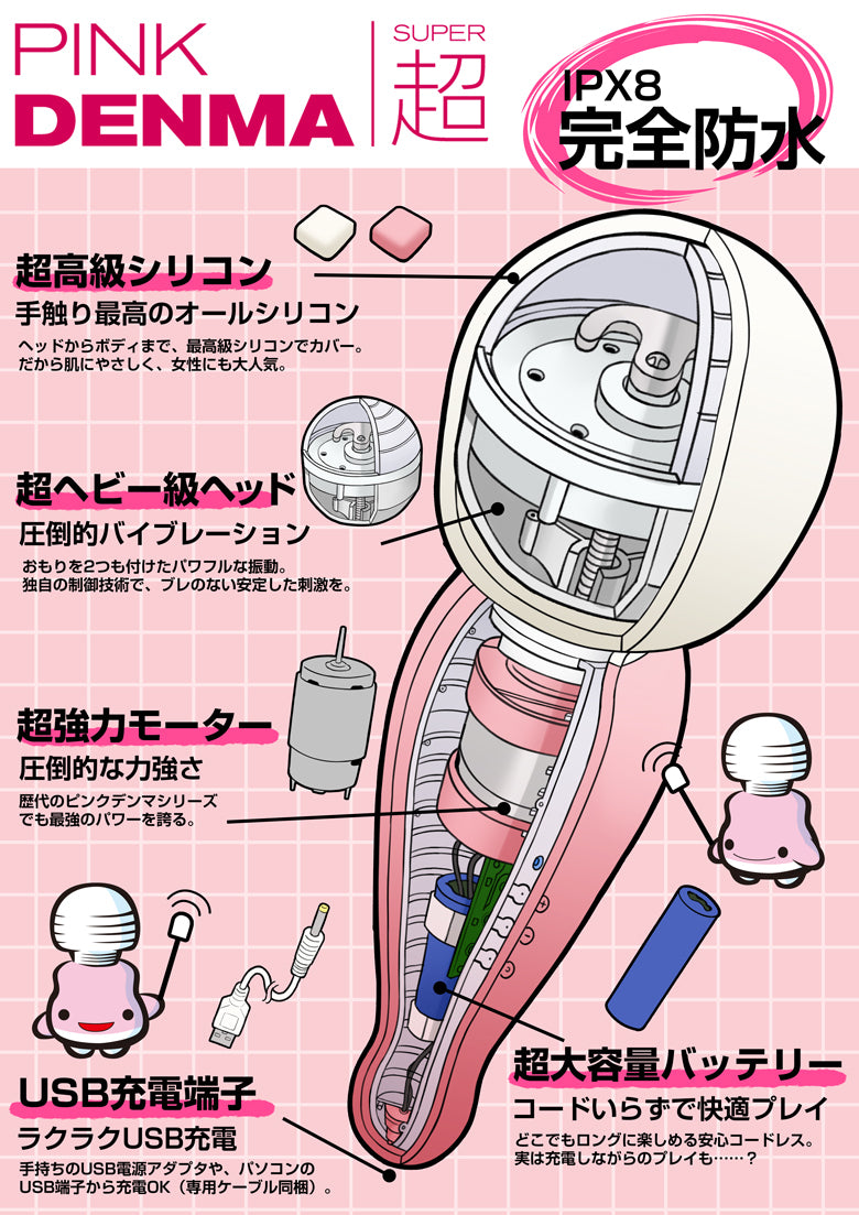 SSI Japan 世界最強av棒 - 黑色/粉色