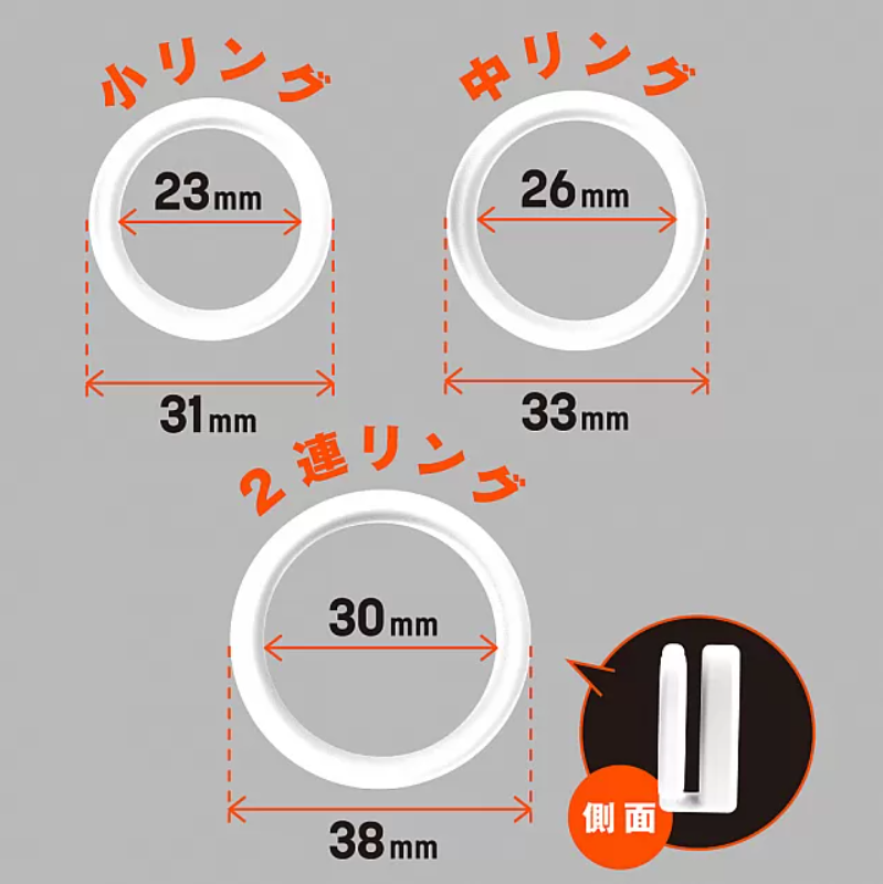 PPP 超彈力矽膠鎖精環套裝 - 硬版/軟版