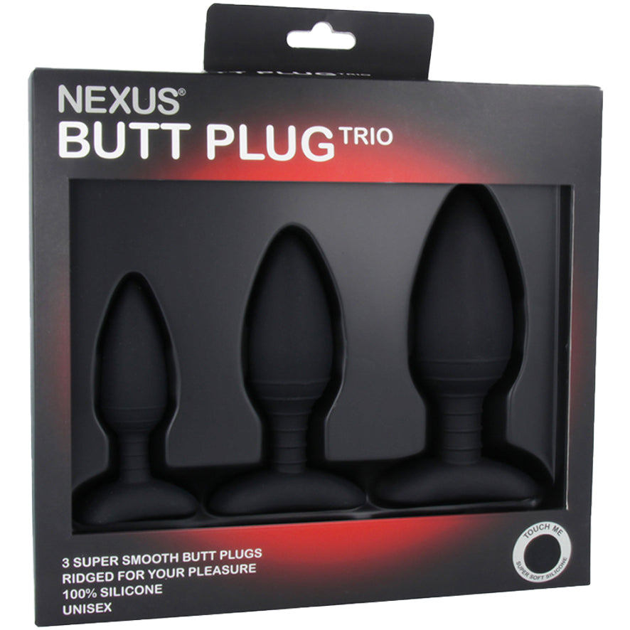 Nexus Butt Plug Trio 後庭訓練光滑質感肛塞套裝