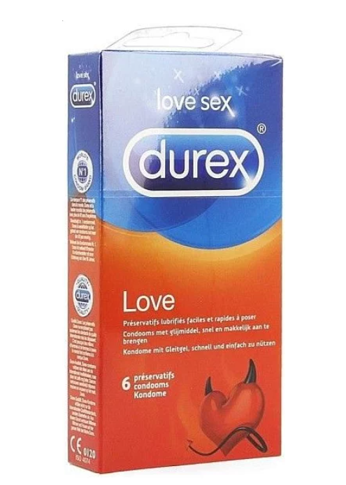 Durex 天然舒適橡膠安全套 - 6片