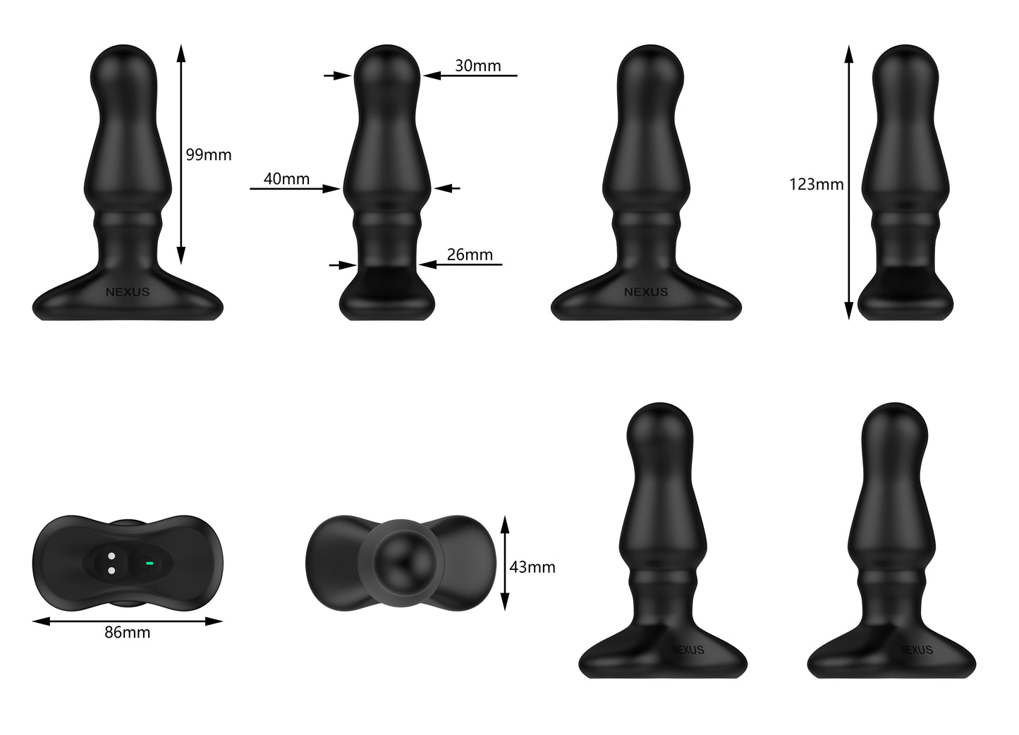 Nexus Bolster 遙控可膨脹前列腺震動肛塞